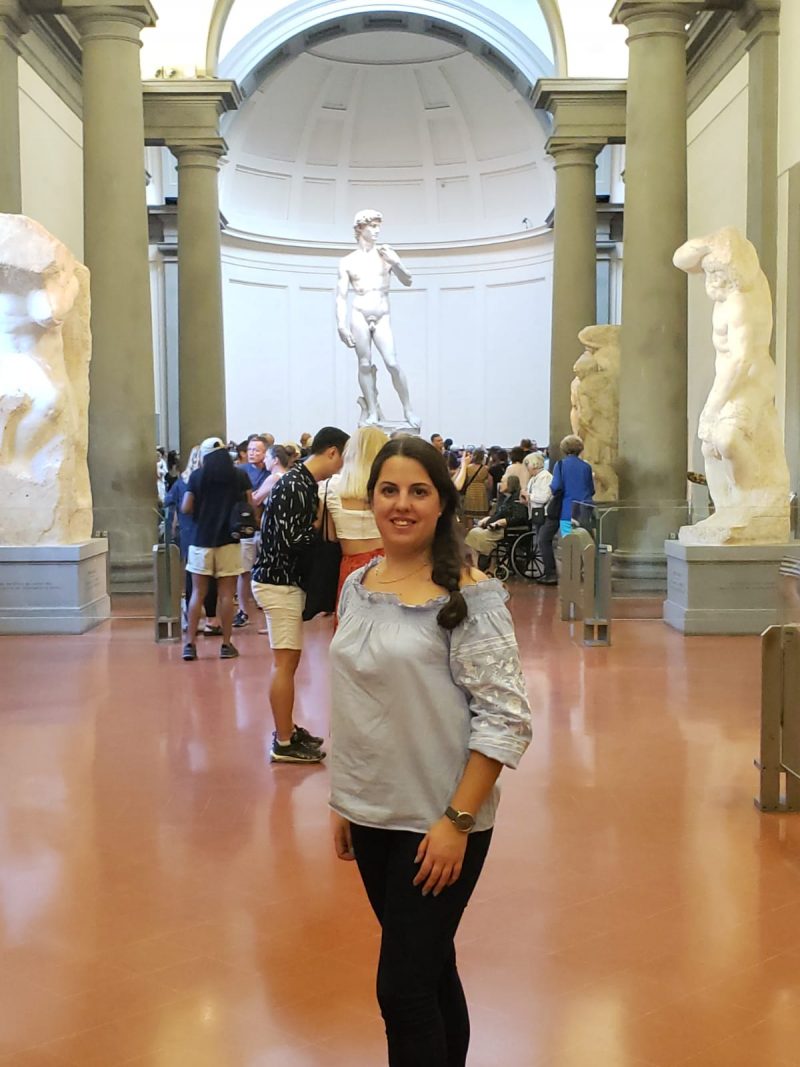 Rosa, en la Galería de la Academia de Florencia.