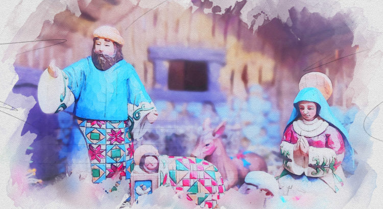 José, la Virgen y el Niño lucen sus mejores galas patchwork