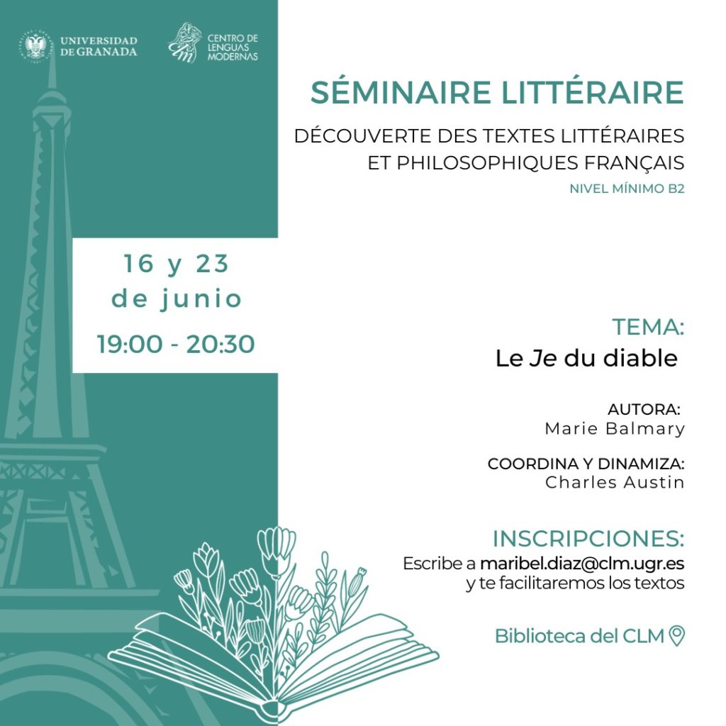 Cartel digital del Seminario Literario del CLM
