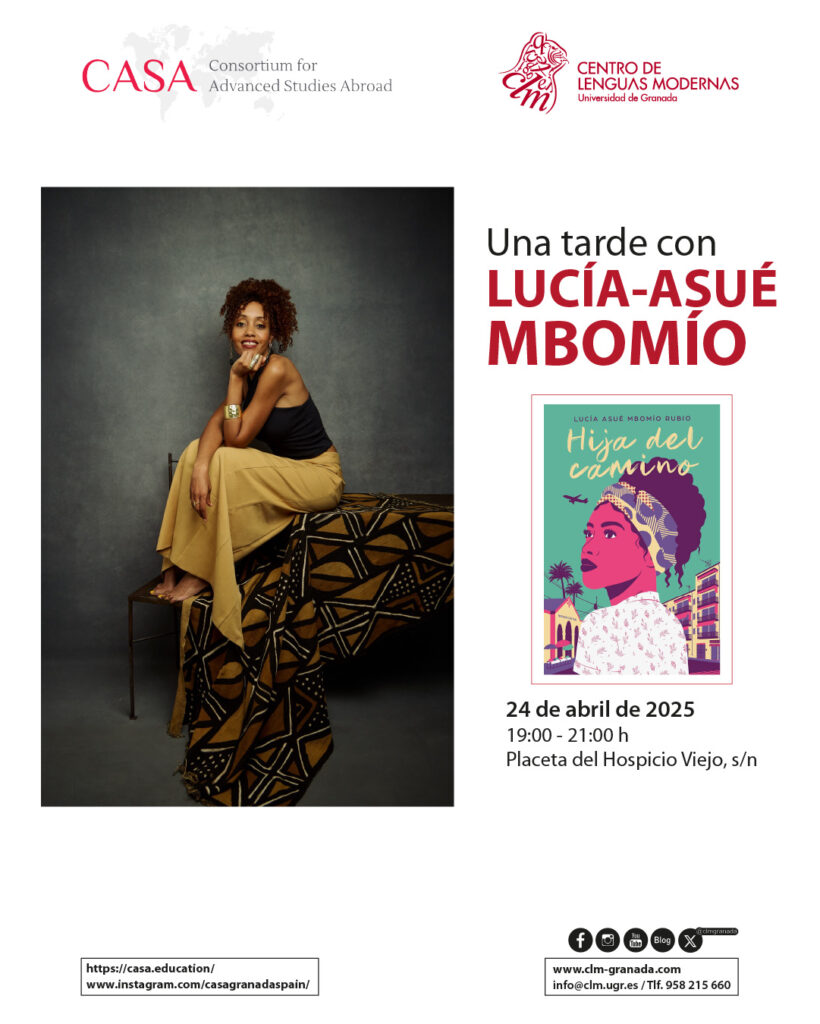 Cartel Una tarde con Lucía-Asué Mbomío
